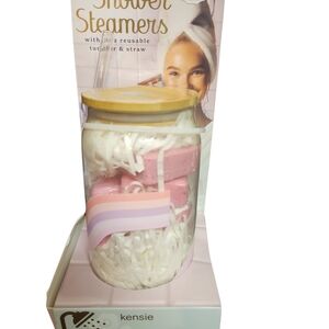 Kensie Pink Shower Steamers with Tumbler